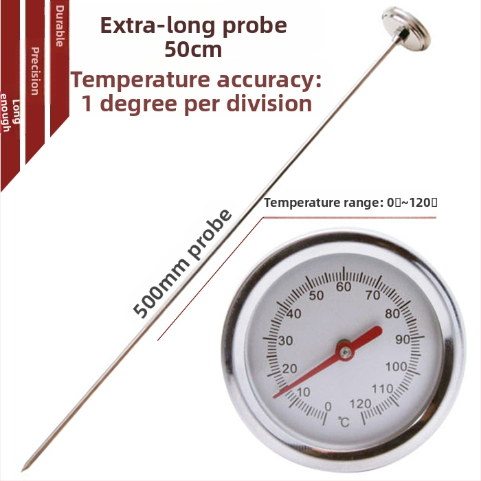 Magas precíziós hőmérő élelmiszerek, komposzt, talaj és víz hőmérsékletéhez