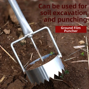 Mulčfilmų skylų įrankis šiltnamiams - Daugiafunkcinis skylinimo įrankis žemės ūkiui sodinimui