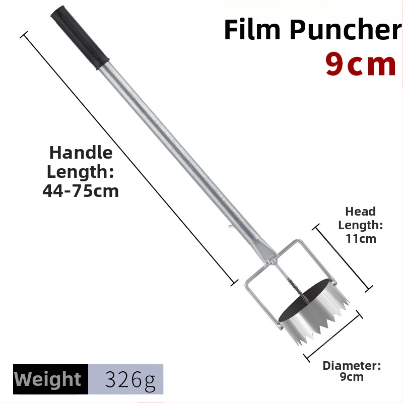 Mulčfilmų skylų įrankis šiltnamiams - Daugiafunkcinis skylinimo įrankis žemės ūkiui sodinimui