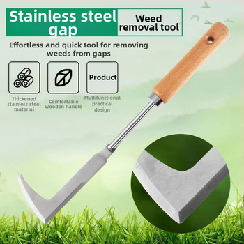Ανοξείδωτο ατσάλι, τριμελής σετ για απομάκρυνση ζιζανίων και ξερίζωμα ριζών – εργαλείο κήπου εξωτερικού χώρου