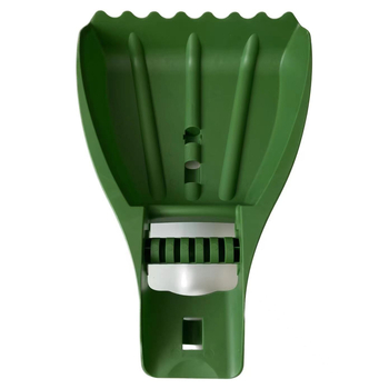 Kézi kerti gereblye fogó — műanyagból, levelekhez, fűnyírási hulladékhoz és gyepmaradványokhoz