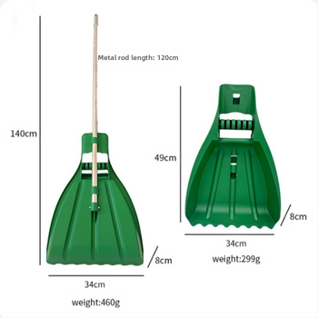 Χειροκίνητο Κήπου Ράκε-Γκρέμπερ — Πλαστικό Ράκε Για Φύλλα, Κλαδέματα Γκαζόν Και Απορρίμματα Γκαζόν