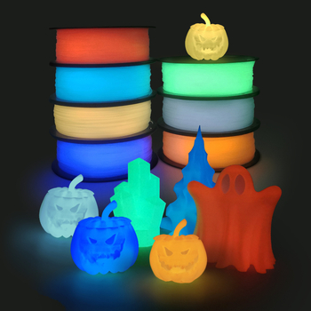 Светещ PLA филамент 1 кг за FDM/3D писалка — прецизност на печат 0,01 мм, толеранс ±0,05 мм, температура 190–220°C