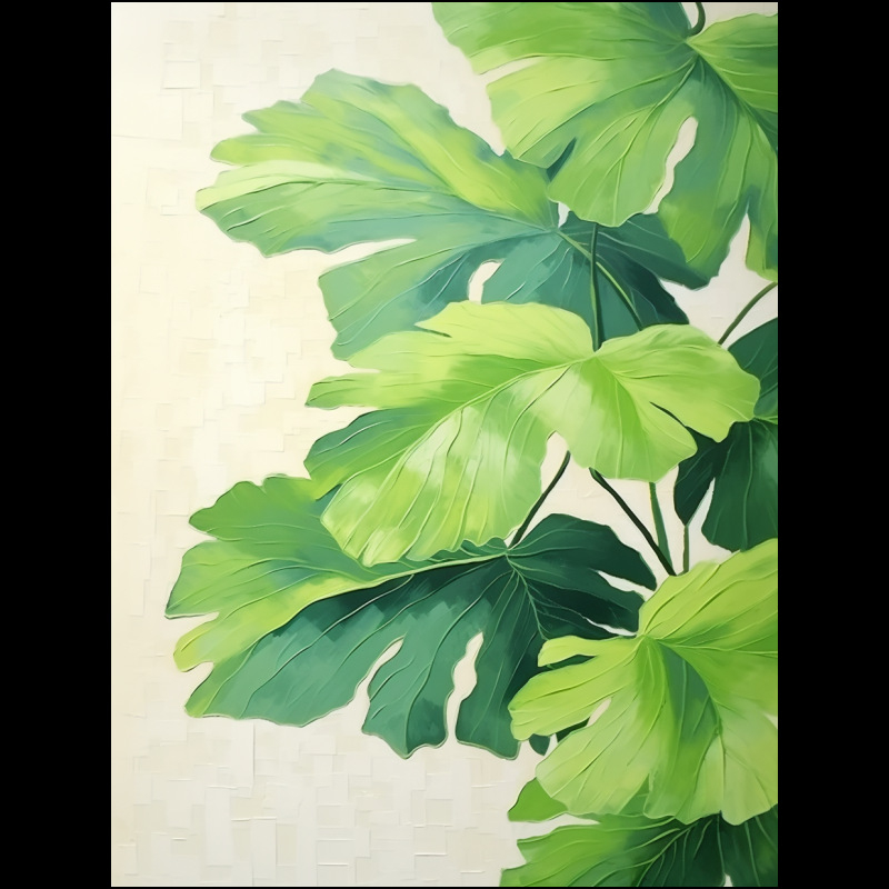 DIY комплект за цифрова маслена живопис с тесна вътрешна рамка и аксесоари за начинаещи — без рамка, модерен минималистичен стил, подходящ за дневна и антре