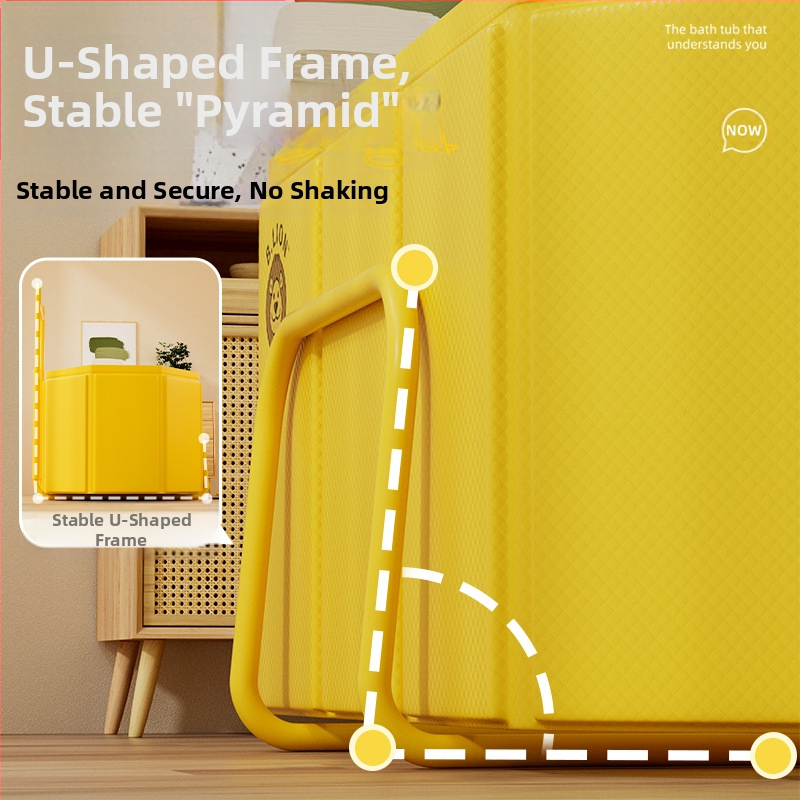 Сгъваема ваничка за баня за възрастни – PVC; предназначена за къпане; сгъваема конструкция; контрол на температурата