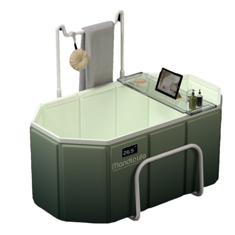 Sulankstomas vonios kibiras suaugusiems, PVC, skirtas maudynėms, su temperatūros kontrole