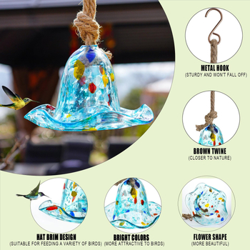 Ταΐστρα πουλιών από πλαστικό για εξωτερική χρήση – κατάλληλη για μικρά πουλιά, διακόσμηση κήπου