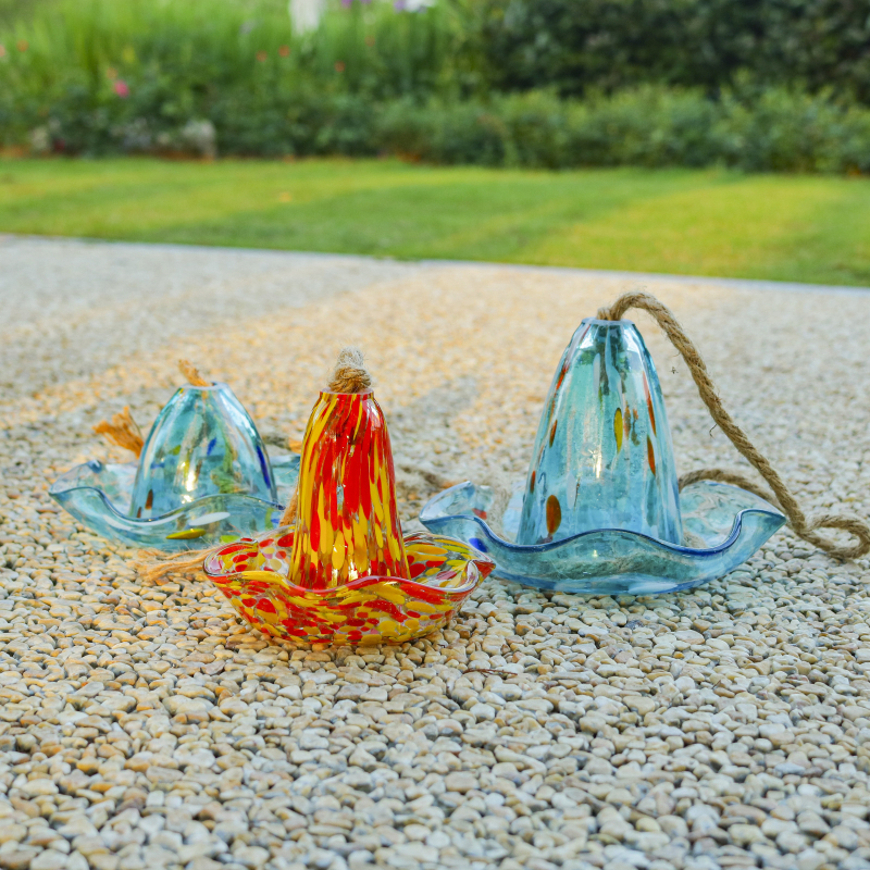 Plastična hranilica za ptice za vanjsku upotrebu – pogodna za mala ptice, ukras vrta
