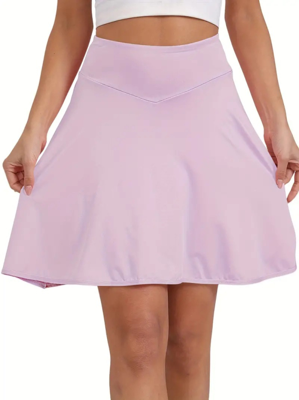 Jogos skort – poliesteris + elastanas, įdaila: poliesteris, vieno spalvos raštas, vasara, pavasaris, ruduo