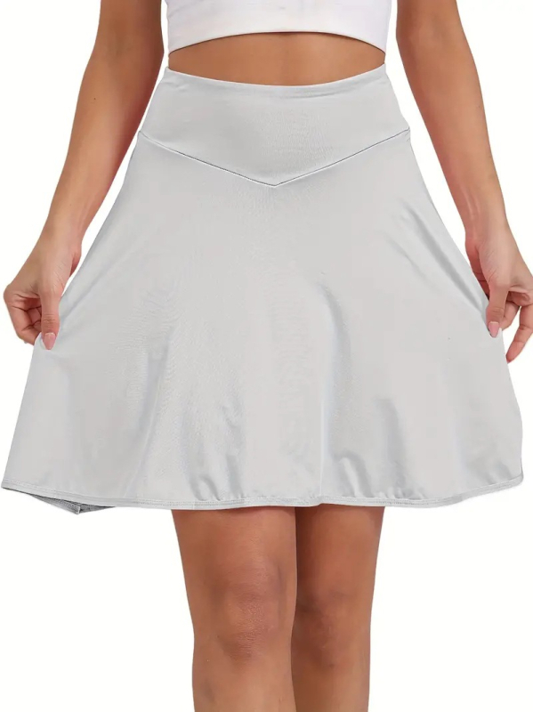 Jogos skort – poliesteris + elastanas, įdaila: poliesteris, vieno spalvos raštas, vasara, pavasaris, ruduo