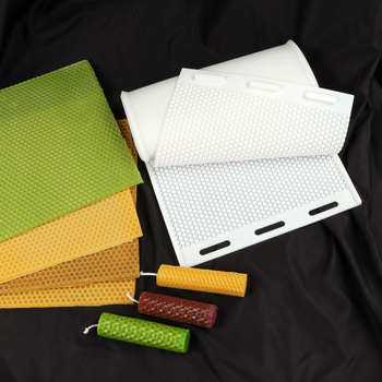 Καλούπι σιλικόνης για κέικ για DIY βάσεις από κερί μελισσών — κανονικό πολύγωνο σχήμα, μάρκα Zhonghui mold, σκοπός: ρολά από κερί μελισσών και βάσεις κυψέλης