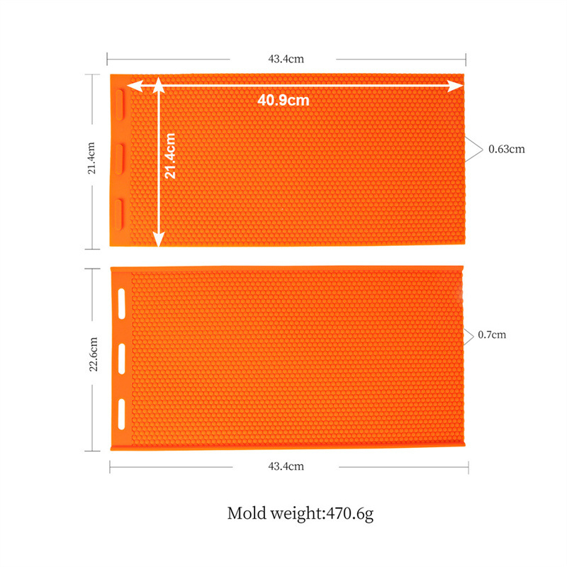 Силиконова форма за пчелни основи и восъчни рулони — редовен многоъгълник, материал: силикон, предназначение: DIY восъчни основи за пчелни кошери, марка Zhonghui mold