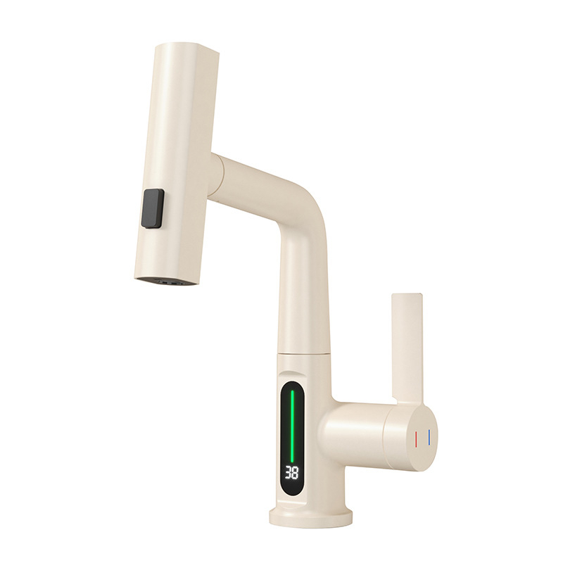 HS varinis praustuvo maišytuvas su keraminiu vožtuvu, tvirtinimas prie pagrindo, elektroplatintas paviršius