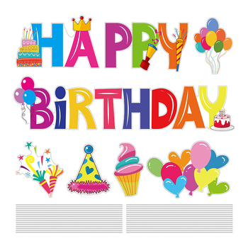 Σήμα γενεθλίων με βάση για εξωτερικό κήπο – διακόσμηση πάρτι Ocean