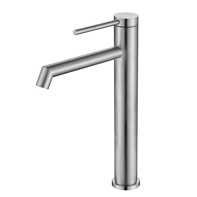 DRF-CUS151 Robinet de chiuvetă din oțel inoxidabil 304, cald și rece, pentru baie, cu supapă de disc ceramic