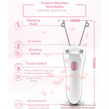 Elektriskais epilators sejai un matu noņemšanai visā ķermeņa garumā, Shuangke 664, ABS plastmasa, uzlādējams, visas ķermeņa zonas matu noņemšana