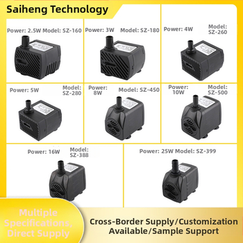 Pompa submersibilă Saiki pentru acvariu – material ABS, debit de apă silențios, stil scufundare, flux de apă ceramică și rășină