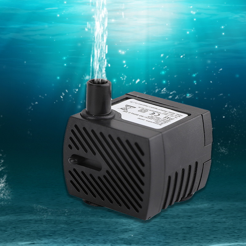 Pompa submersibilă Saiki pentru acvariu – material ABS, debit de apă silențios, stil scufundare, flux de apă ceramică și rășină