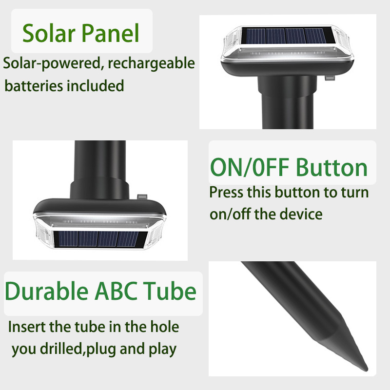 Устройство за отпъждане на мишки с ултразвуков сигнал 25 kHz • 0,5 W • презареждащо • ABS корпус • модел ZS-038