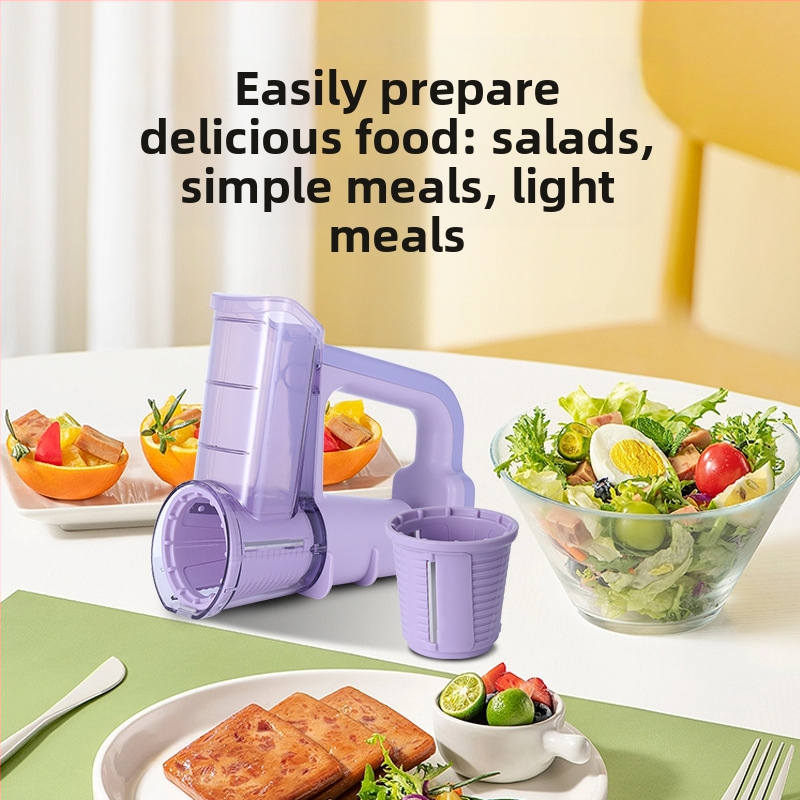 Електрически мултифункционален нарязвач за зеленчуци с ролков нарезач — ABS корпус, възможност за персонализация, подходящ за настъргване на картофи и сирене