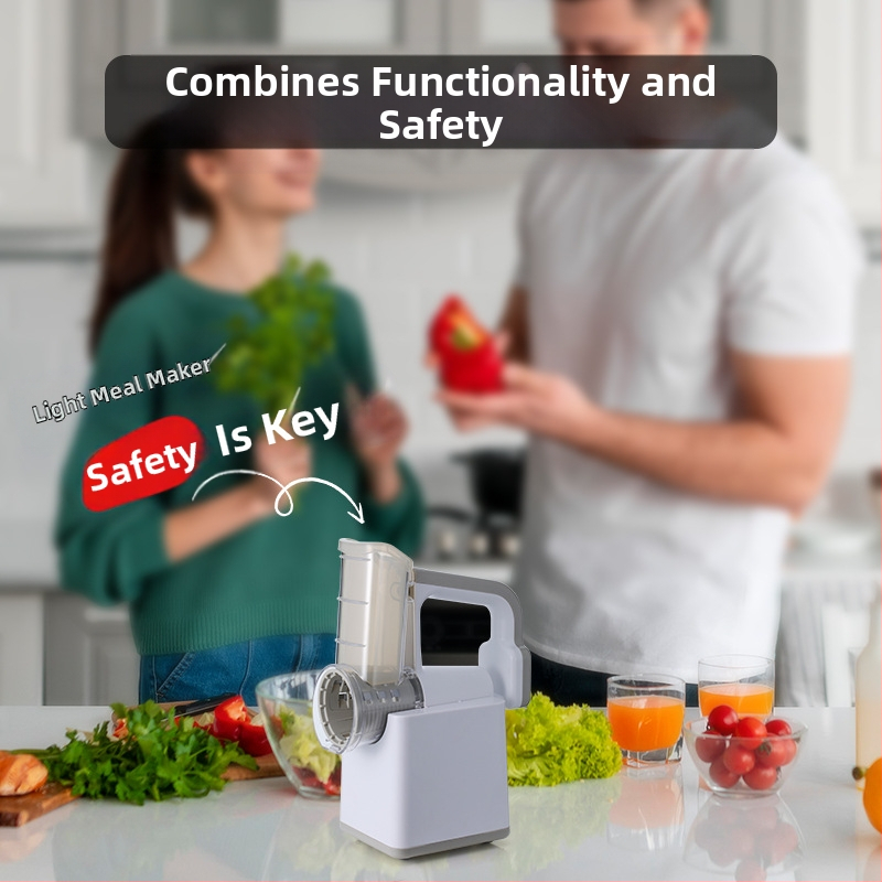 Електрически мултифункционален нарязвач за зеленчуци с ролков нарезач — ABS корпус, възможност за персонализация, подходящ за настъргване на картофи и сирене