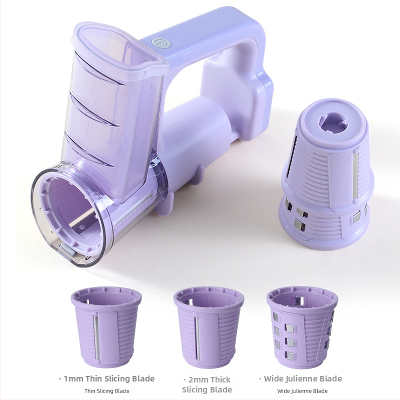 Електрически мултифункционален нарязвач за зеленчуци с ролков нарезач — ABS корпус, възможност за персонализация, подходящ за настъргване на картофи и сирене