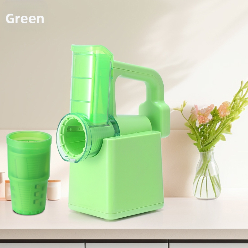 Elektrinis daugiafunkcinis daržovių pjaustytuvas su volelių pjaustytuvu — ABS korpusas, įmanoma pritaikyti, tinka julienne bulvėms ir sūriui