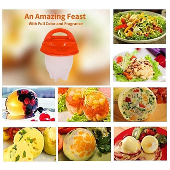 Egglettes κύπελλα αυγών από σιλικόνη – μη κολλητικά, συσκευή μαγειρέματος αυγών, κατασκευή από σιλικόνη-πλαστικό, δυνατότητα εκτύπωσης λογότυπου