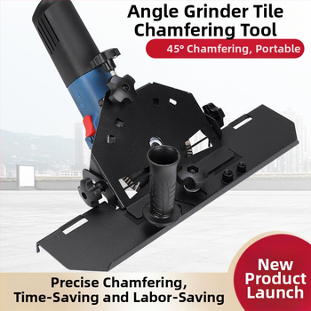 Kampinis šlifuoklis - priedas keraminių plytelių kraštų apipjaustymui, 45° kampas, 220V, suderinamas su diskais 115/125 mm
