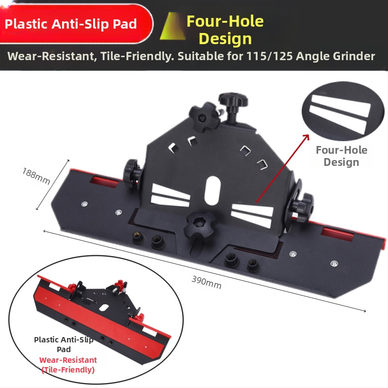 Kampinis šlifuoklis - priedas keraminių plytelių kraštų apipjaustymui, 45° kampas, 220V, suderinamas su diskais 115/125 mm