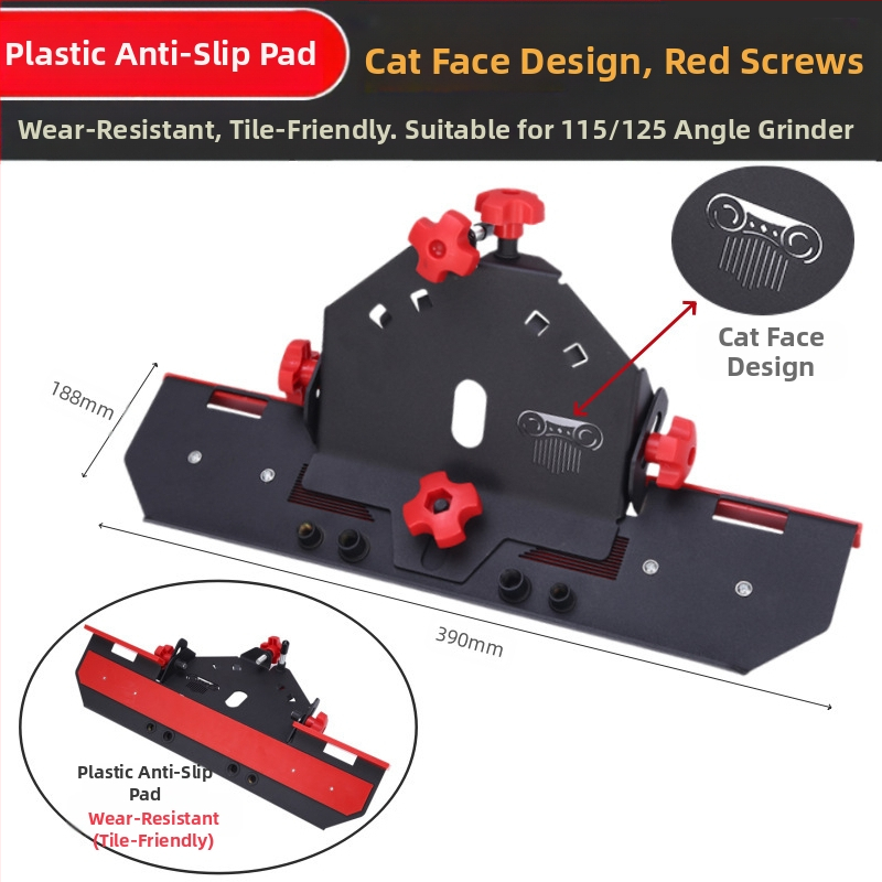 Kampinis šlifuoklis - priedas keraminių plytelių kraštų apipjaustymui, 45° kampas, 220V, suderinamas su diskais 115/125 mm