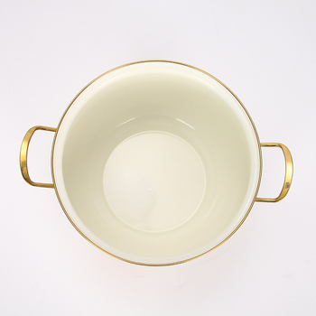 Emalinis sriubų puodas su stiklo dangteliu, 1,1–2 L, Vakarietiškas stilius, suderinamas su bendru virykle, modelis 20240008