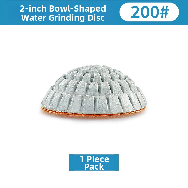 Arku formā izstrādāta mitrā slīpēšanas plāksne ar dimanta abrazīvu, mīksta slīpēšanas plāksne izliekta virsma un konkavais dibens; piemērota marmoram, kvarcam, granītam un jade.