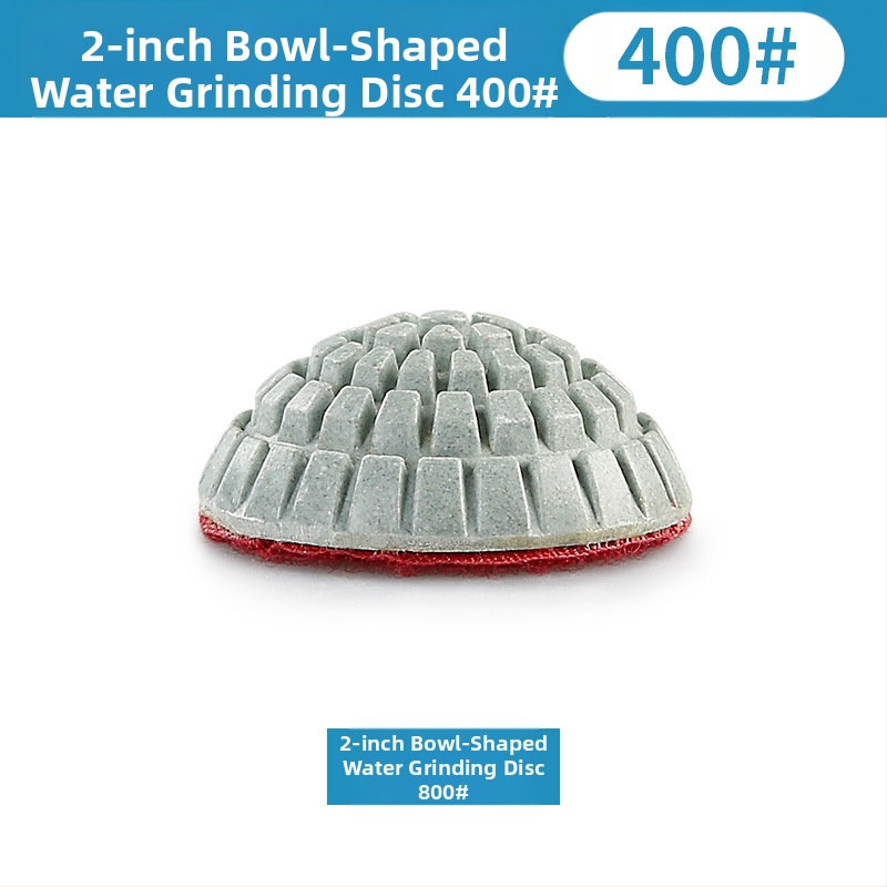 Arku formā izstrādāta mitrā slīpēšanas plāksne ar dimanta abrazīvu, mīksta slīpēšanas plāksne izliekta virsma un konkavais dibens; piemērota marmoram, kvarcam, granītam un jade.