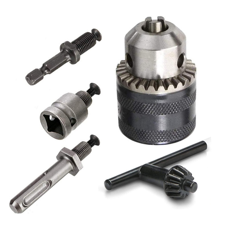 Elektriliste tööriistade puurvõti komplekt süsinikterasest sulamist, ühildu elektriliste puurijate, puurvaste ja kruvikeerajatega, konverteeriva ühendusvardaga