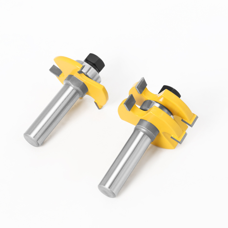 Jincheng 2 τεμάχιο σετ φρεζών για ξύλο με λαβή 1/2 – για ξυλουργικές εφαρμογές με αρμούς mortise και tenon; κατάλληλο για ξύλο, MDF και λαμινάτες πλάκες