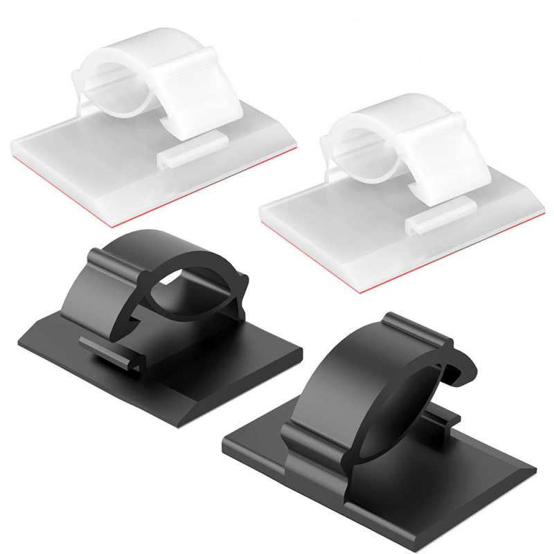 Клип за кабели и органайзер за проводници - модел Wire buckle; материал: найлонов плат; самозалепващ; подходящ за кола, настолен компютър, офис и осветление