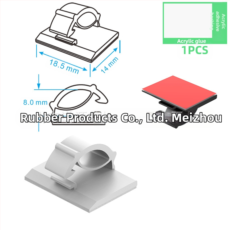 Клип за кабели и органайзер за проводници - модел Wire buckle; материал: найлонов плат; самозалепващ; подходящ за кола, настолен компютър, офис и осветление