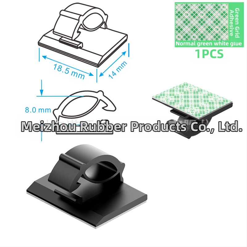 Клип за кабели и органайзер за проводници - модел Wire buckle; материал: найлонов плат; самозалепващ; подходящ за кола, настолен компютър, офис и осветление