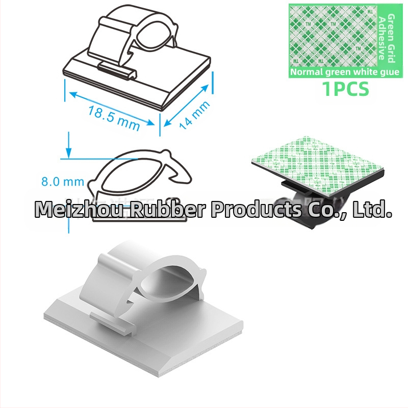 Клип за кабели и органайзер за проводници - модел Wire buckle; материал: найлонов плат; самозалепващ; подходящ за кола, настолен компютър, офис и осветление