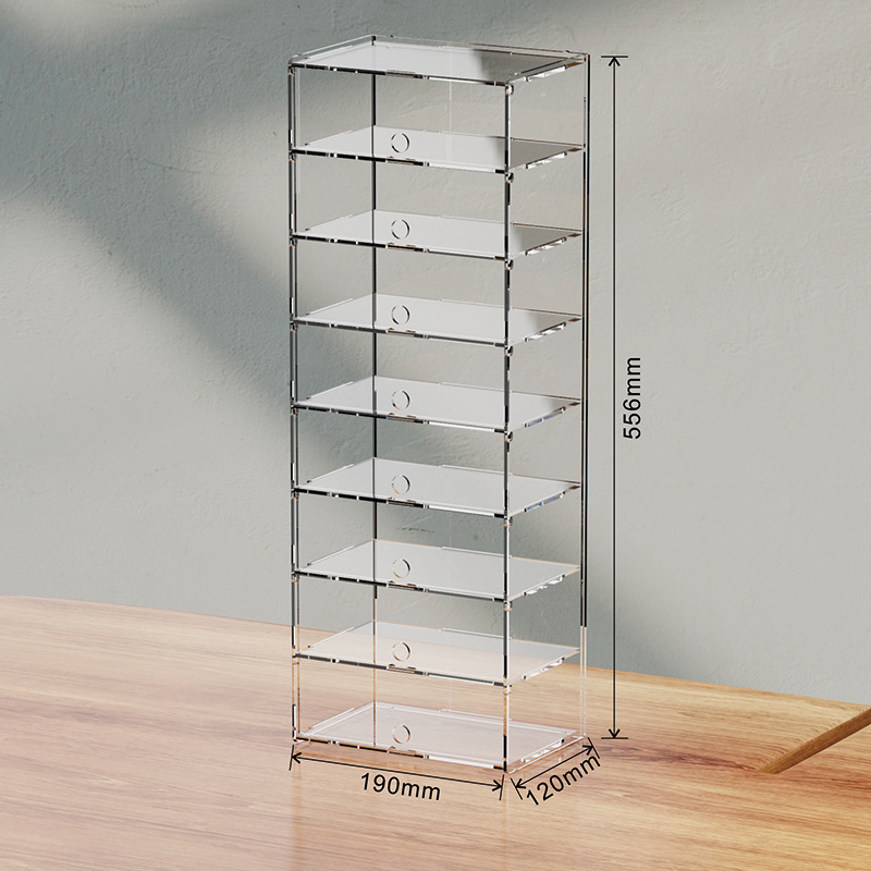 Лего Speed дисплей кейс – акрилен прахозащитен дисплей шкаф за серията за състезателни коли, 2 л капацитет, модерен минималистичен стил, възможност за персонализация