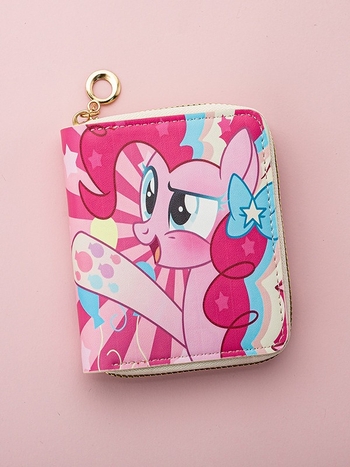 Πορτοφόλι κέρματος PVC με ζωικό μοτίβο, φρέσκο και γλυκό στυλ για γυναίκες, 1-πτυχή