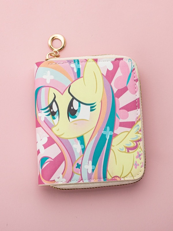 PVC érme táska állatmintával, friss és édes stílus, nőknek, 1 hajtásos