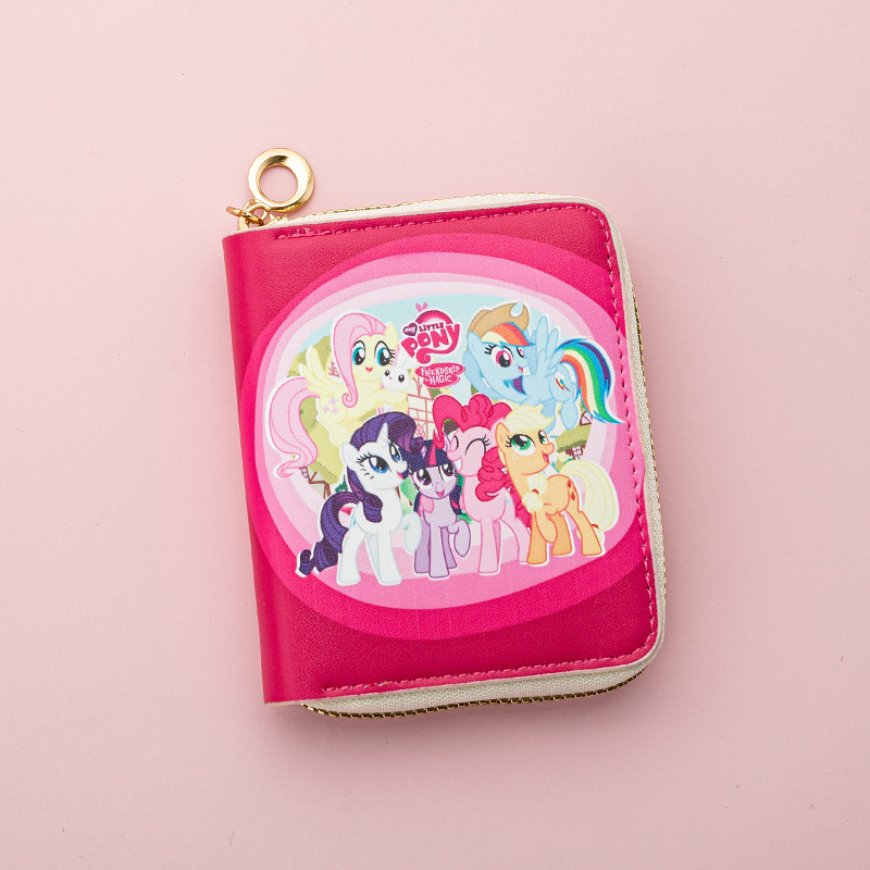 PVC érme táska állatmintával, friss és édes stílus, nőknek, 1 hajtásos