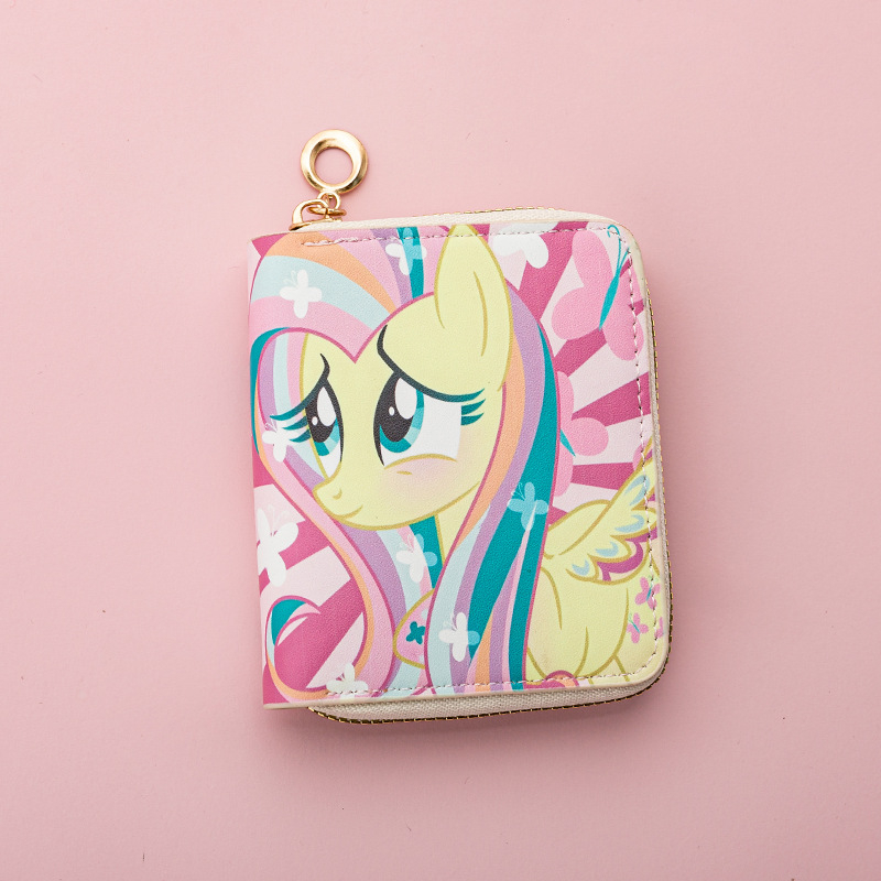 PVC érme táska állatmintával, friss és édes stílus, nőknek, 1 hajtásos