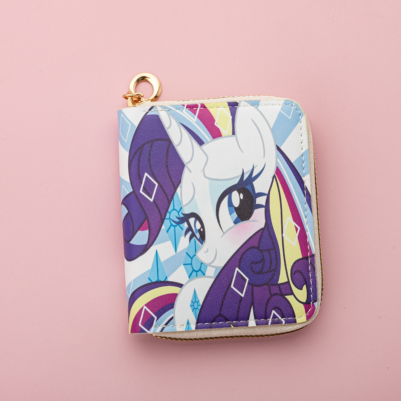 PVC érme táska állatmintával, friss és édes stílus, nőknek, 1 hajtásos