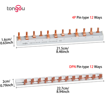Шина за пинове, 12-пинова, DPN, Tongou