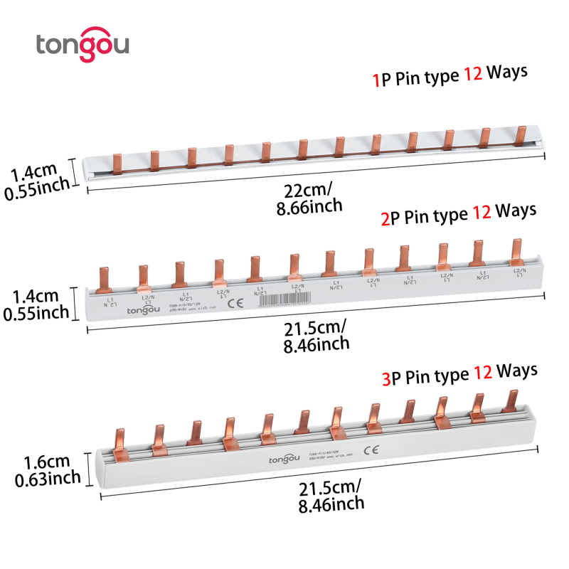 Шина за пинове, 12-пинова, DPN, Tongou
