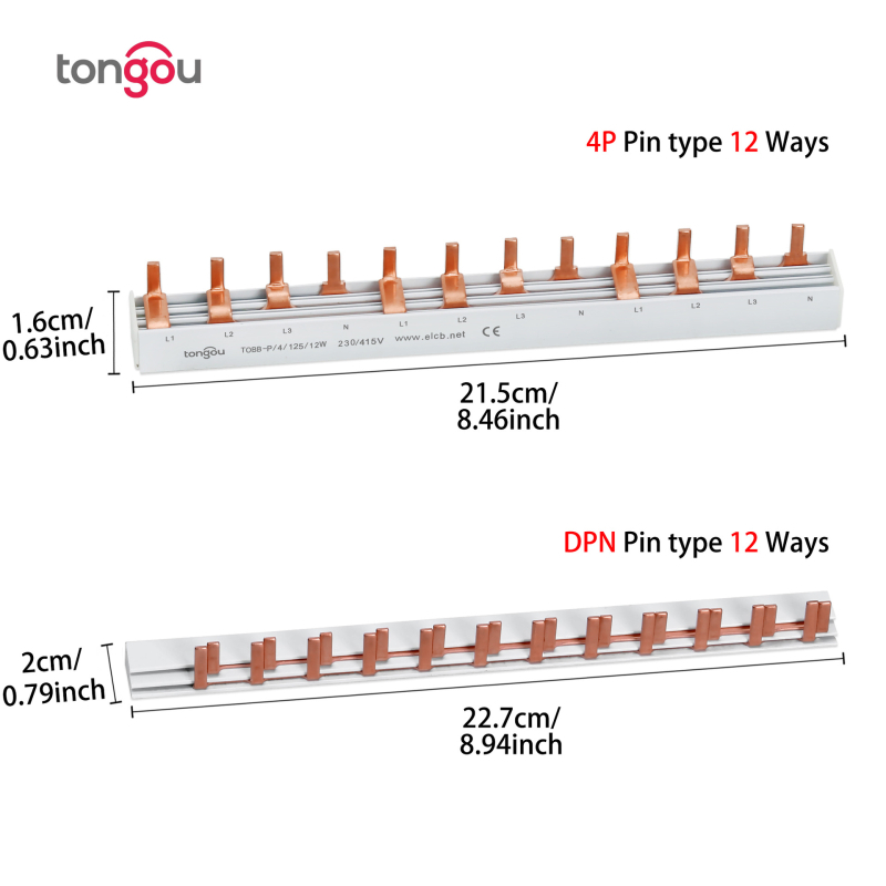 Шина за пинове, 12-пинова, DPN, Tongou