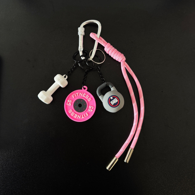 Hua Mo Kuprinės pakabukas ir raktų pakabukas, pūkuotas dekoratyvinis pakabukas, mišrios medžiagos, 2025 m. pavasaris, miesto paprastumas, raidės raštas